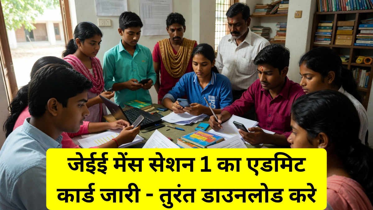 जेईई मेंस सेशन 1 का एडमिट कार्ड जारी - तुरंत डाउनलोड करें